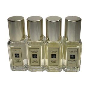 Jo Malone 4pc Cologne Eng Pear Freesia, Fig, Orange & Slvr Birch Lavender 9ml/ea